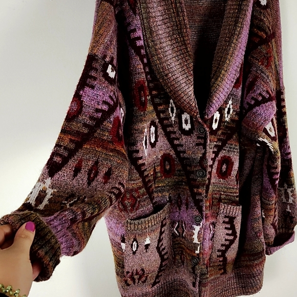 Boho Cardigan Sweater - Picture 3 of 13
